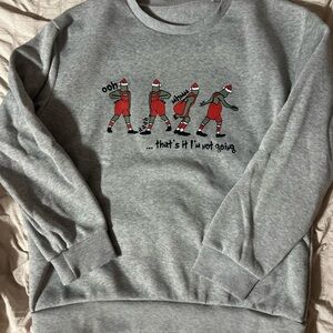 Gray Graphic Men's Sweater
